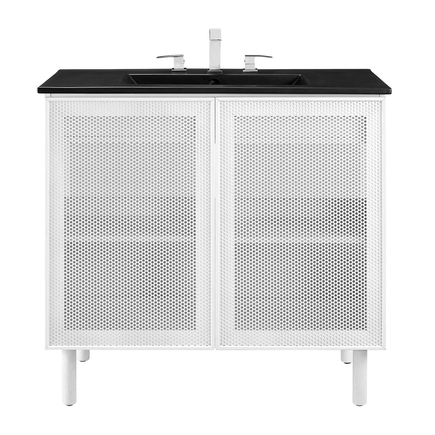 Calla 36" Perforated Metal Bathroom Vanity By Modway - EEI-6680 | Bathroom Accessories | Modishstore - 8