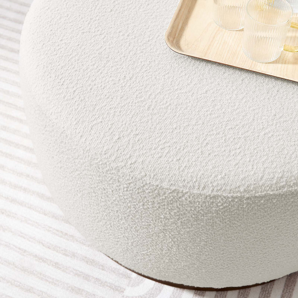 Tilden Large 29" Round Boucle Upholstered Ottoman By Modway - EEI-6681 | Ottomans | Modishstore - 7