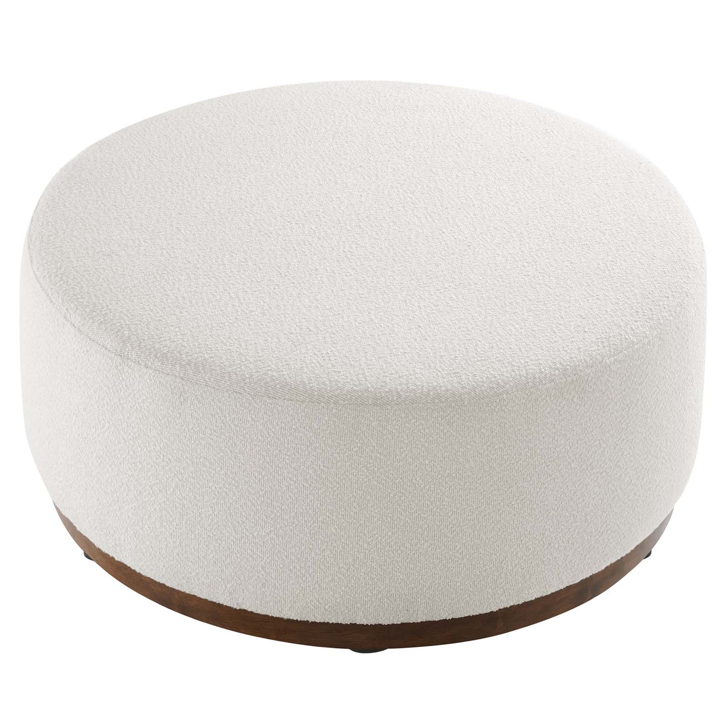 Tilden Large 38" Round Boucle Upholstered Upholstered Ottoman By Modway - EEI-6682 | Ottomans | Modishstore - 3