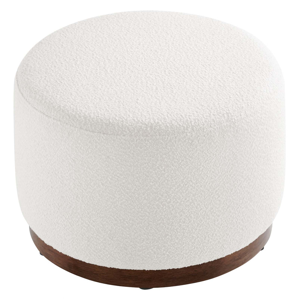 Tilden Large 23" Round Boucle Upholstered Upholstered Ottoman By Modway - EEI-6683 | Ottomans | Modishstore - 3