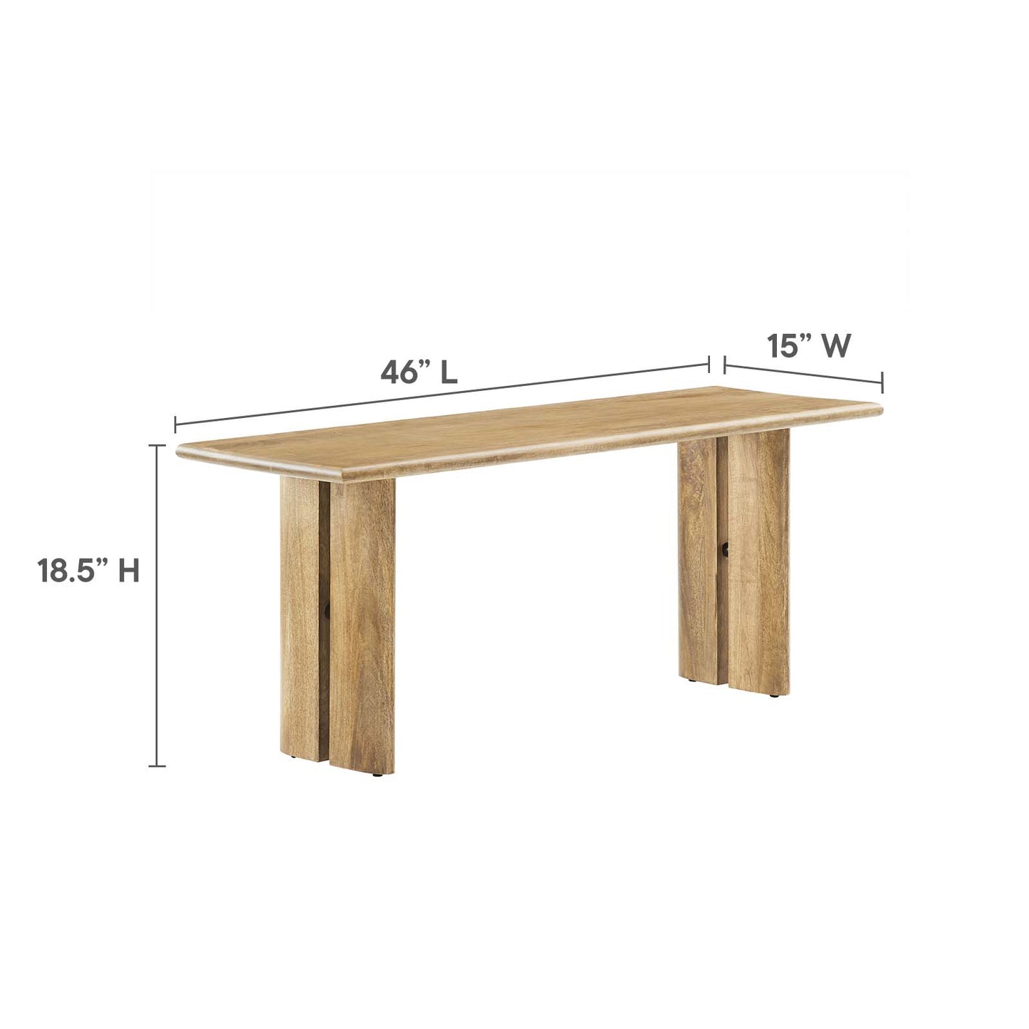 Amistad 60" Wood Dining Table and Bench Set By Modway - EEI-6690 | Dining Sets | Modishstore - 5