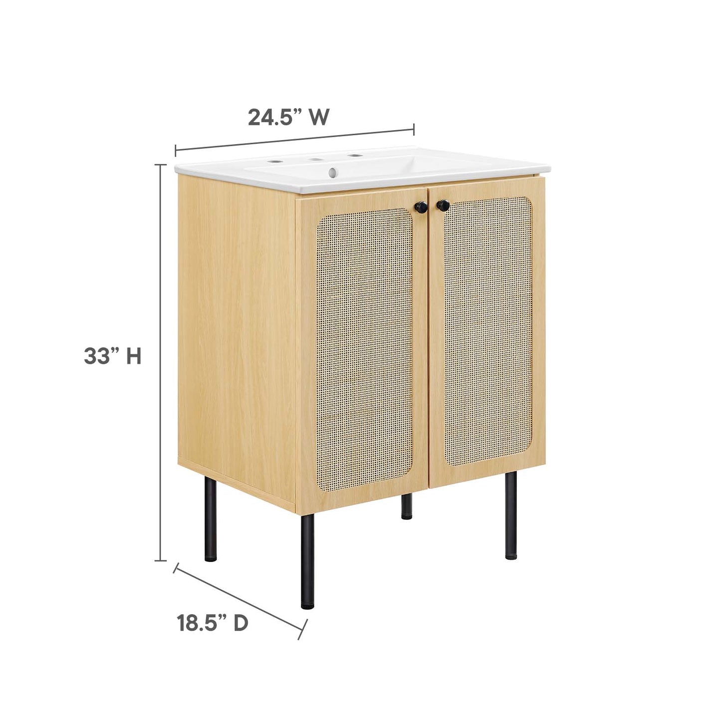 Chaucer 24" Bathroom Vanity By Modway - EEI-6693 | Bathroom Accessories | Modishstore - 26