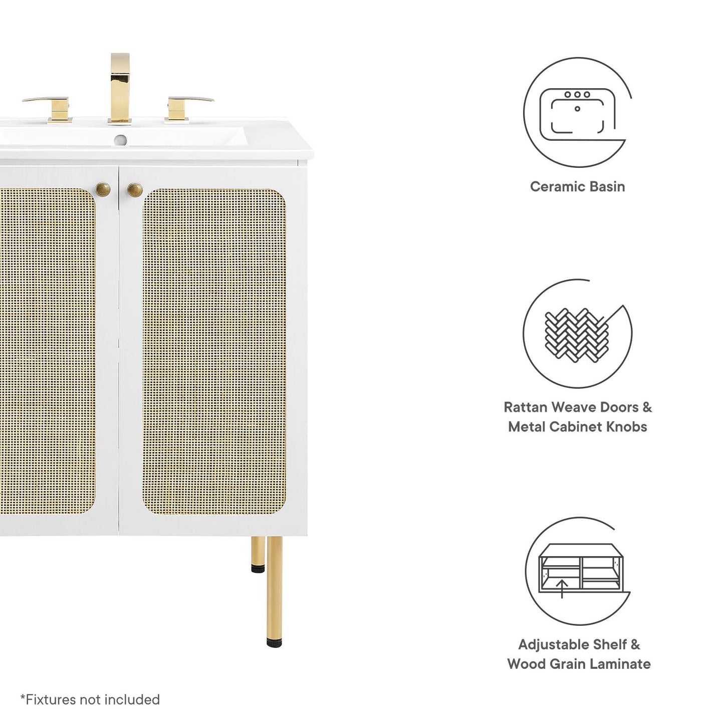 Chaucer 24" Bathroom Vanity By Modway - EEI-6693 | Bathroom Accessories | Modishstore - 42