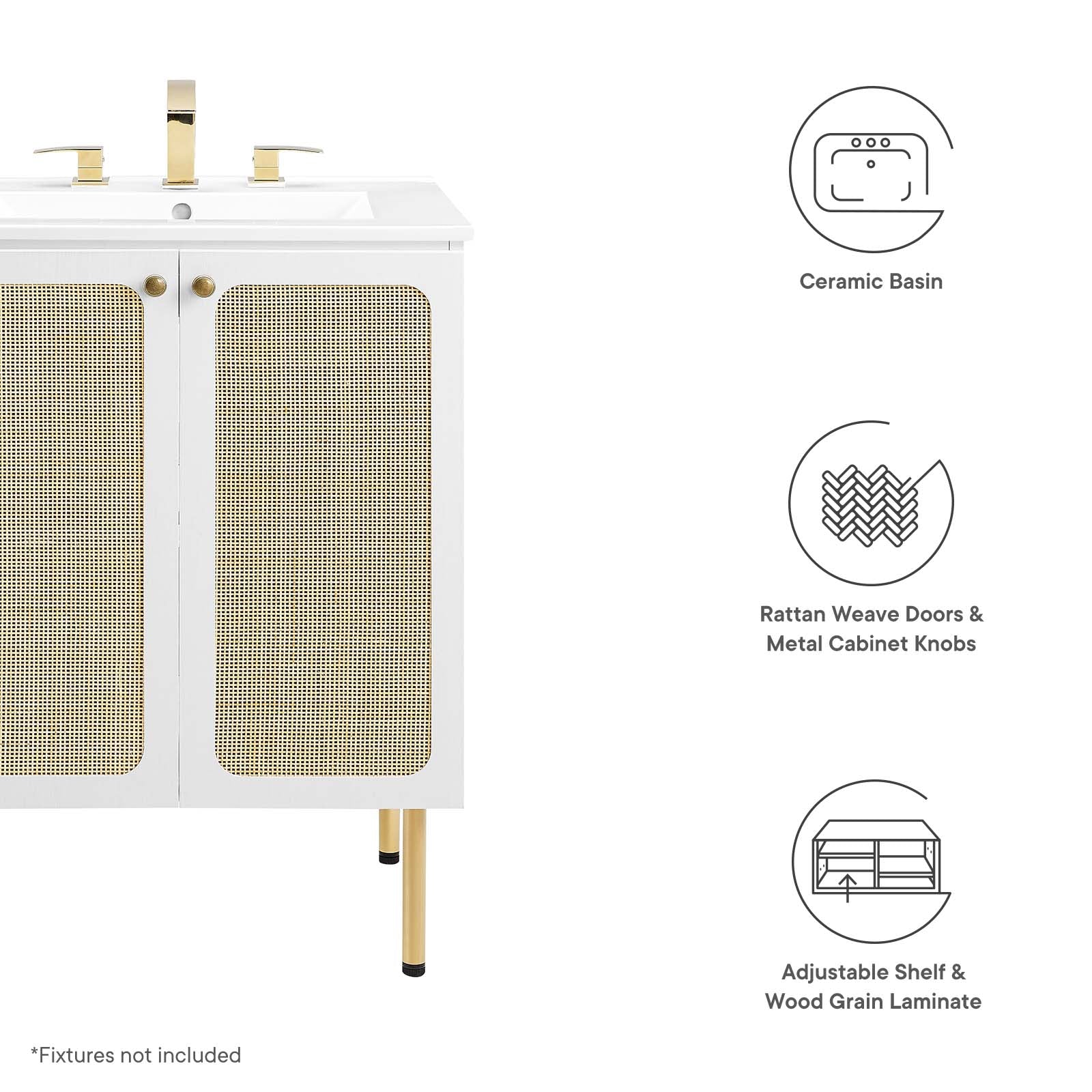 Chaucer 24" Bathroom Vanity By Modway - EEI-6693 | Bathroom Accessories | Modishstore - 42