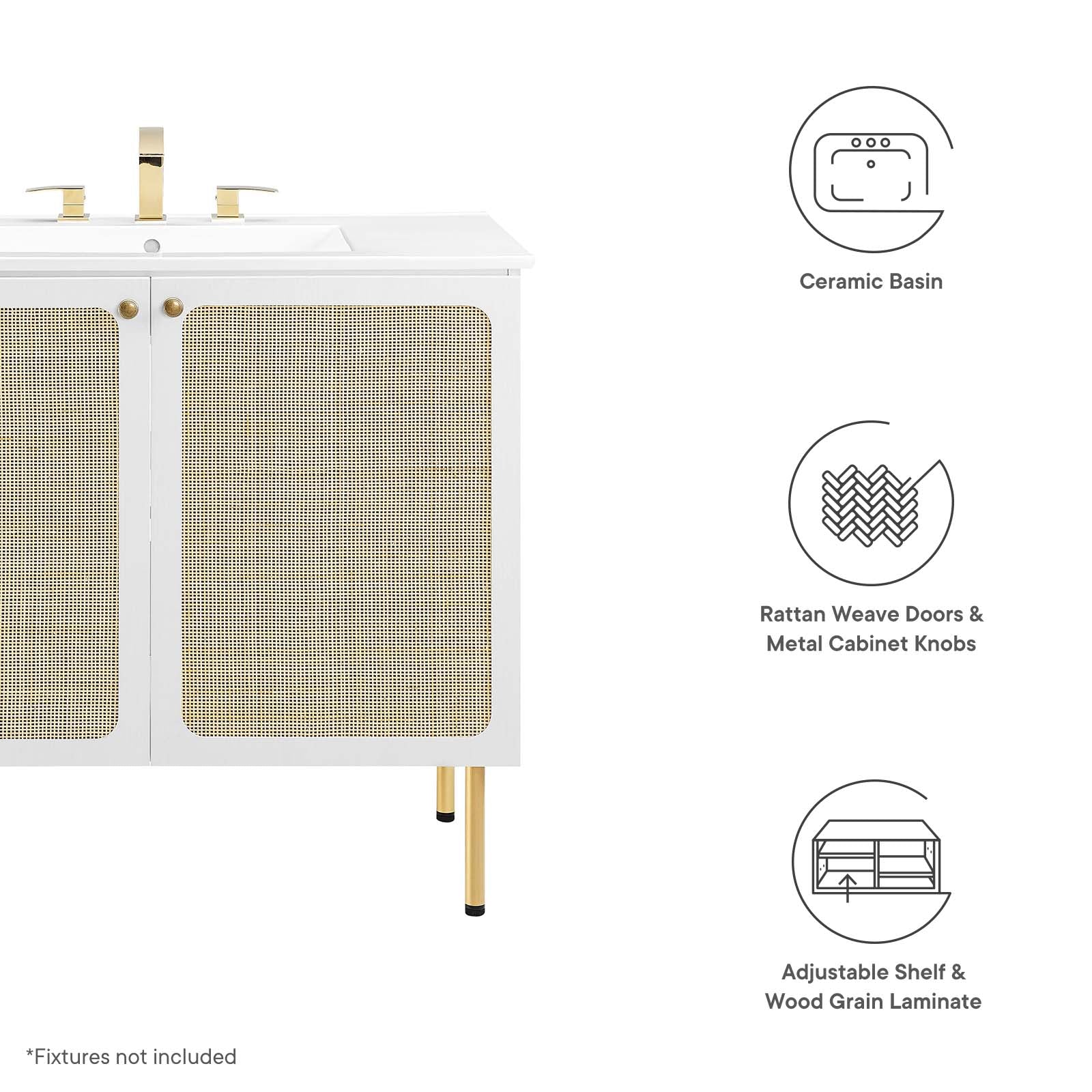 Chaucer 36" Bathroom Vanity By Modway - EEI-6697 | Bathroom Accessories | Modishstore - 42