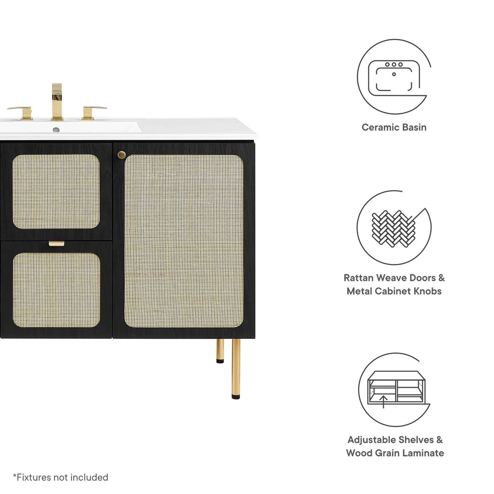 Chaucer 48" Single Sink Bathroom Vanity By Modway - EEI-6699 | Bathroom Accessories | Modishstore - 14