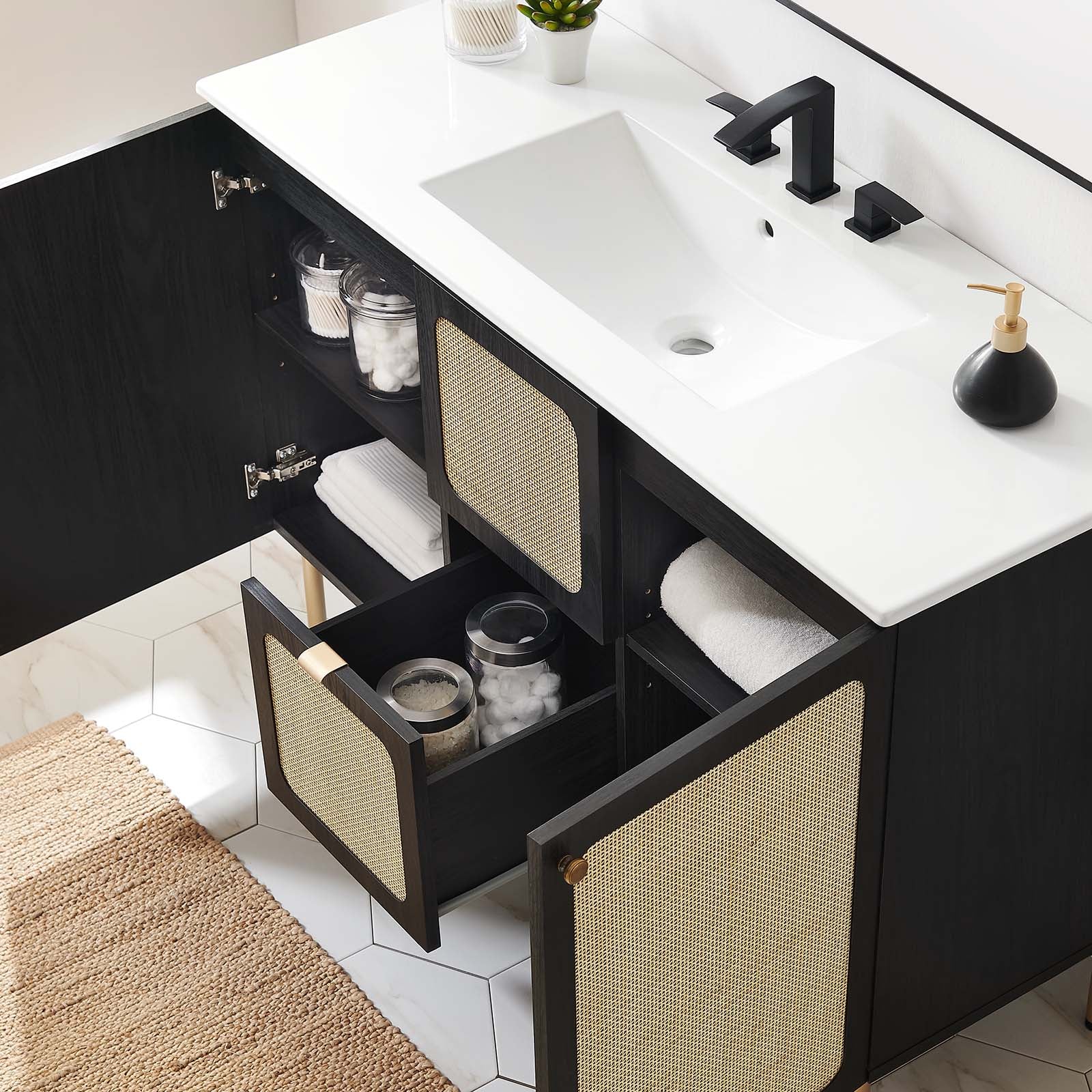 Chaucer 48" Single Sink Bathroom Vanity By Modway - EEI-6699 | Bathroom Accessories | Modishstore - 15