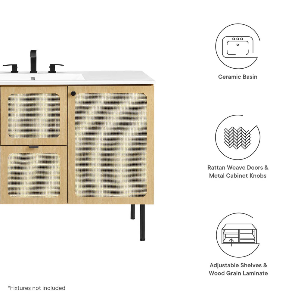 Chaucer 48" Single Sink Bathroom Vanity By Modway - EEI-6699 | Bathroom Accessories | Modishstore - 29