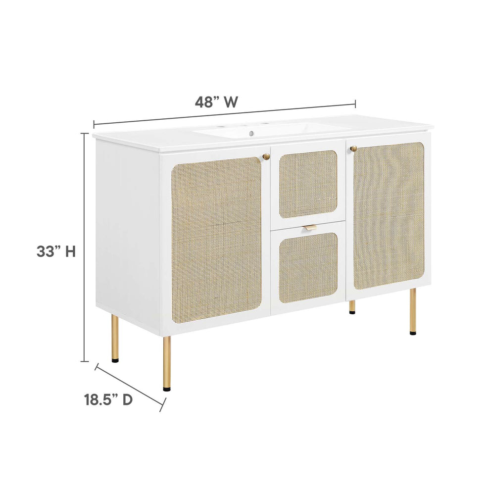 Chaucer 48" Single Sink Bathroom Vanity By Modway - EEI-6699 | Bathroom Accessories | Modishstore - 44