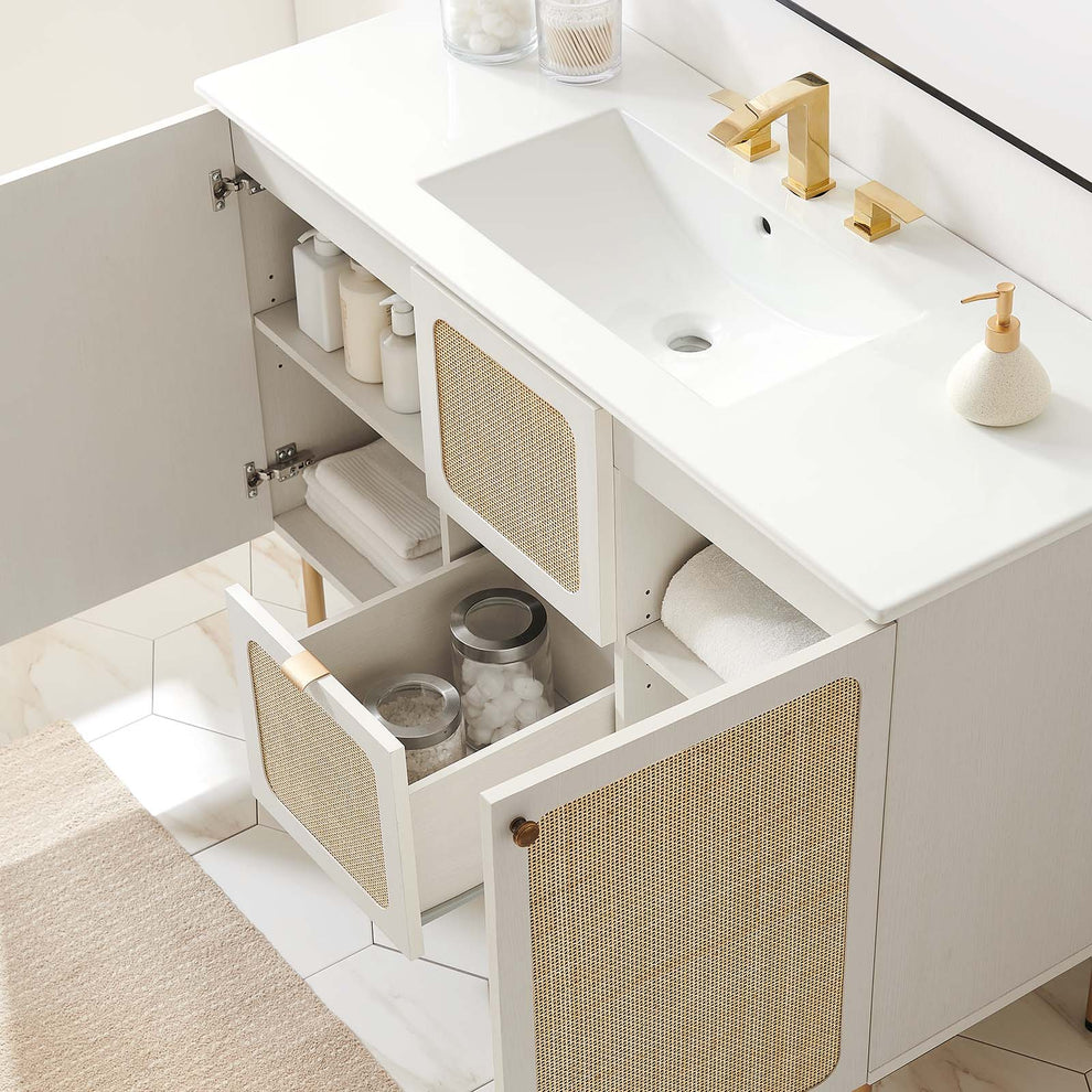Chaucer 48" Single Sink Bathroom Vanity By Modway - EEI-6699 | Bathroom Accessories | Modishstore - 46