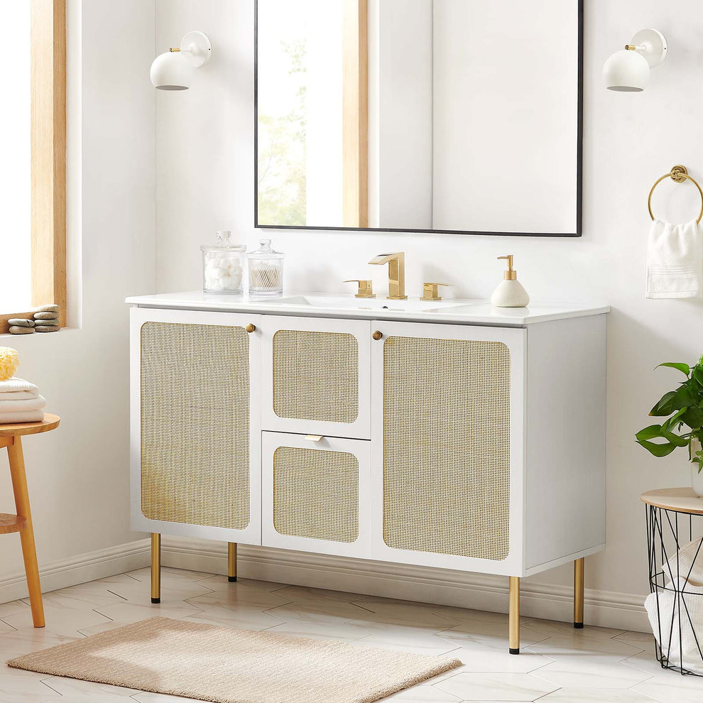 Chaucer 48" Single Sink Bathroom Vanity By Modway - EEI-6699 | Bathroom Accessories | Modishstore - 47