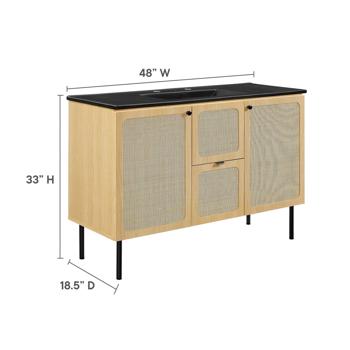 Chaucer 48" Single Sink Bathroom Vanity By Modway - EEI-6700 | Bathroom Accessories | Modishstore - 28