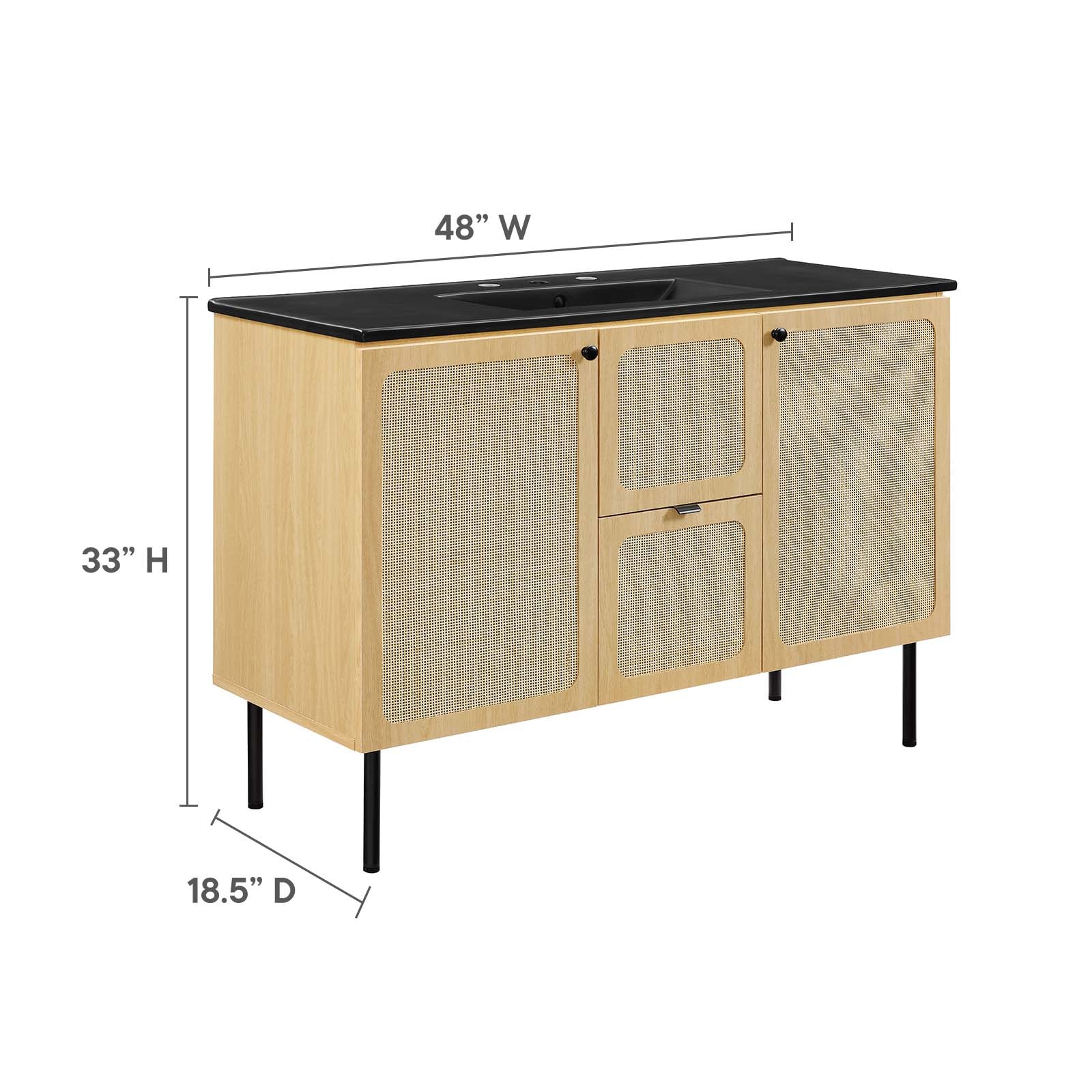Chaucer 48" Single Sink Bathroom Vanity By Modway - EEI-6700 | Bathroom Accessories | Modishstore - 28