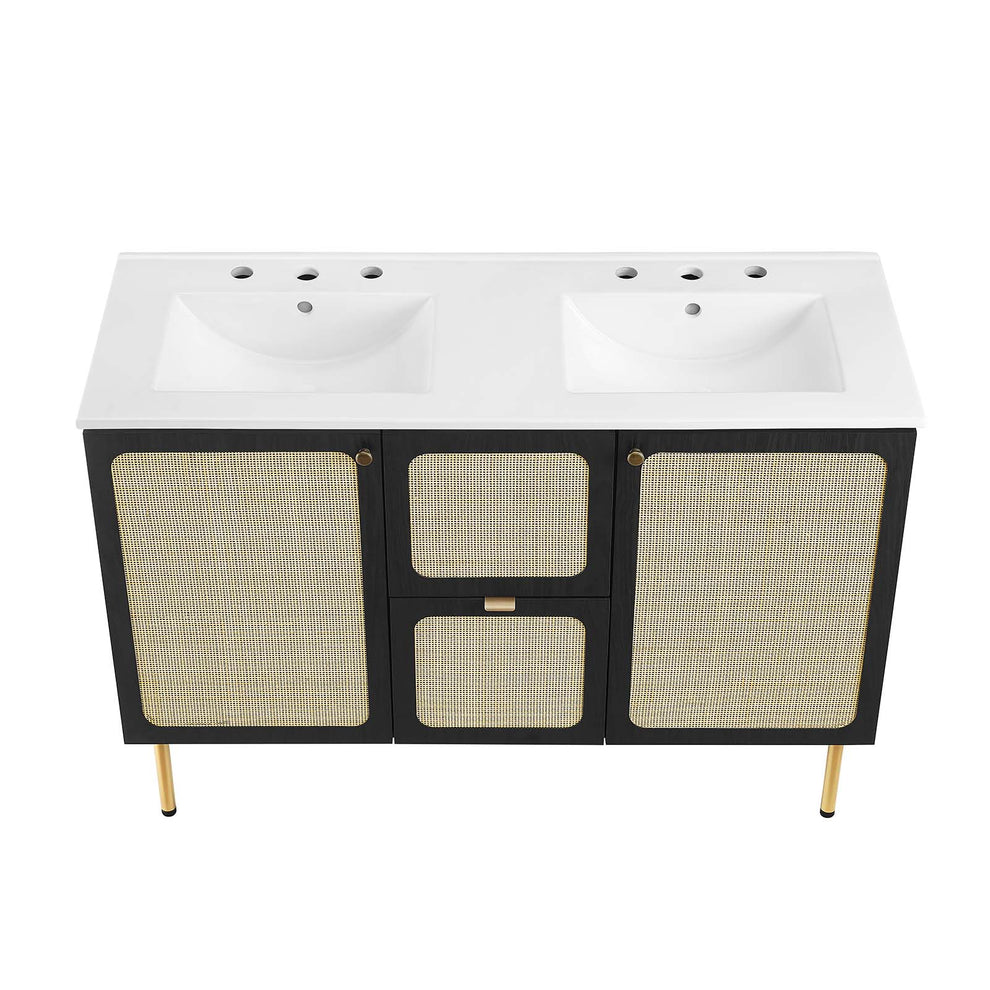 Chaucer 48" Double Sink Bathroom Vanity By Modway - EEI-6701 | Bathroom Accessories | Modishstore - 10