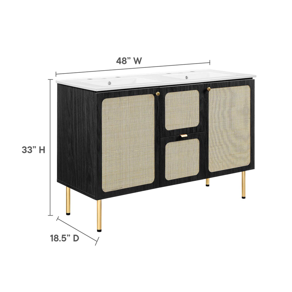 Chaucer 48" Double Sink Bathroom Vanity By Modway - EEI-6701 | Bathroom Accessories | Modishstore - 13