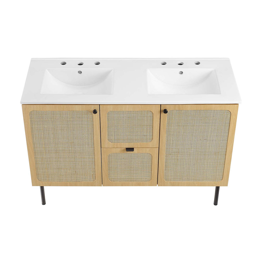 Chaucer 48" Double Sink Bathroom Vanity By Modway - EEI-6701 | Bathroom Accessories | Modishstore - 25