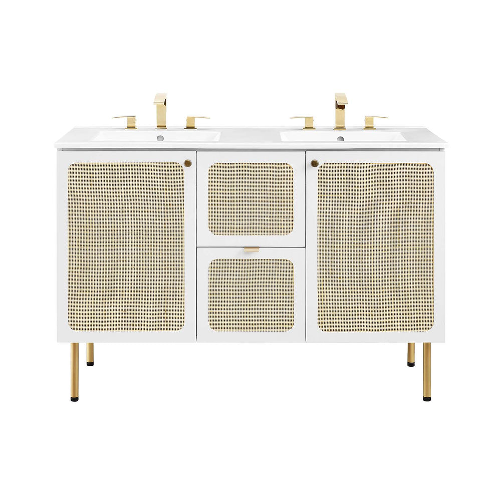 Chaucer 48" Double Sink Bathroom Vanity By Modway - EEI-6701 | Bathroom Accessories | Modishstore - 48