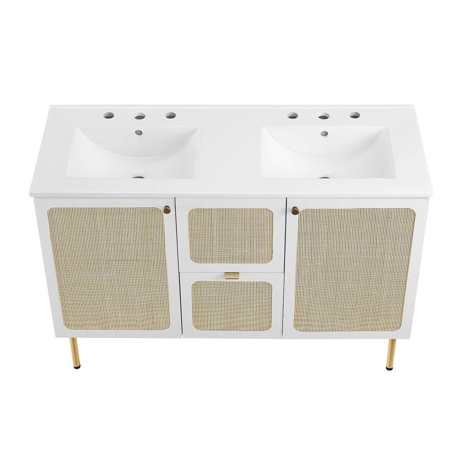 Chaucer 48" Double Sink Bathroom Vanity By Modway - EEI-6701 | Bathroom Accessories | Modishstore - 41