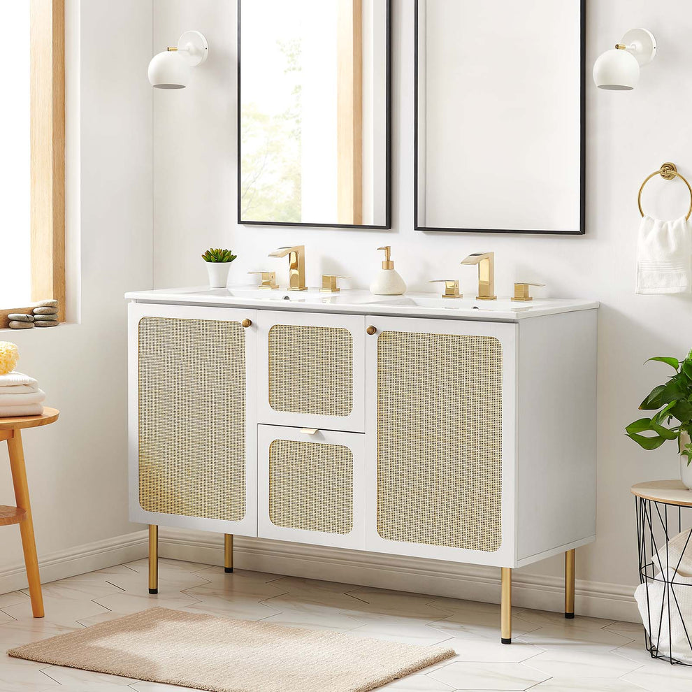 Chaucer 48" Double Sink Bathroom Vanity By Modway - EEI-6701 | Bathroom Accessories | Modishstore - 47