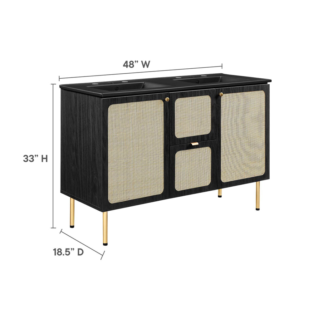 Chaucer 48" Double Sink Bathroom Vanity By Modway - EEI-6702 | Bathroom Accessories | Modishstore - 13