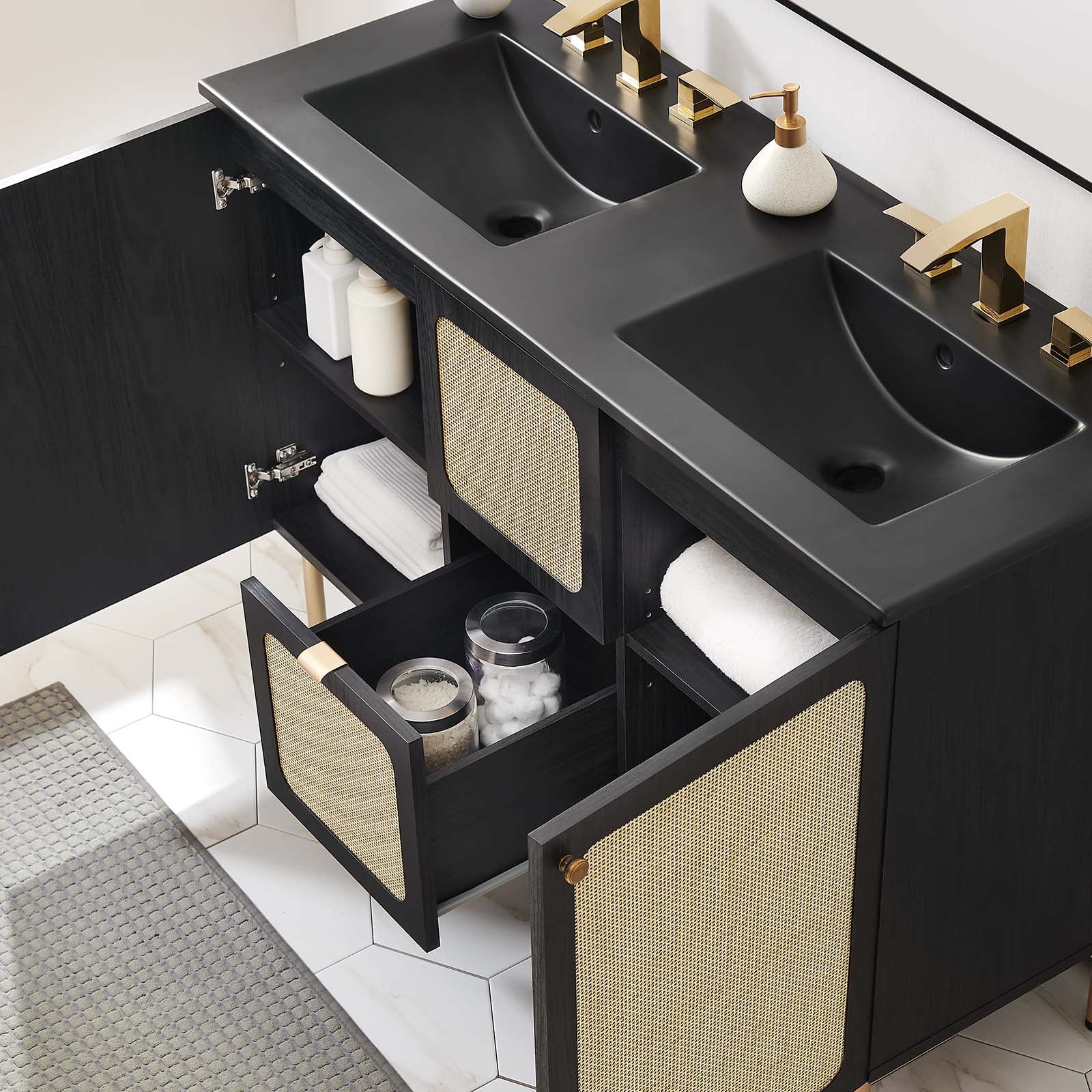 Chaucer 48" Double Sink Bathroom Vanity By Modway - EEI-6702 | Bathroom Accessories | Modishstore - 15