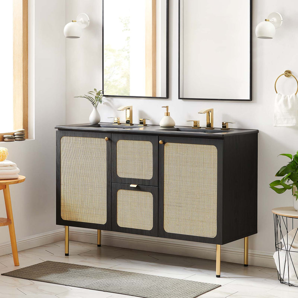 Chaucer 48" Double Sink Bathroom Vanity By Modway - EEI-6702 | Bathroom Accessories | Modishstore - 1