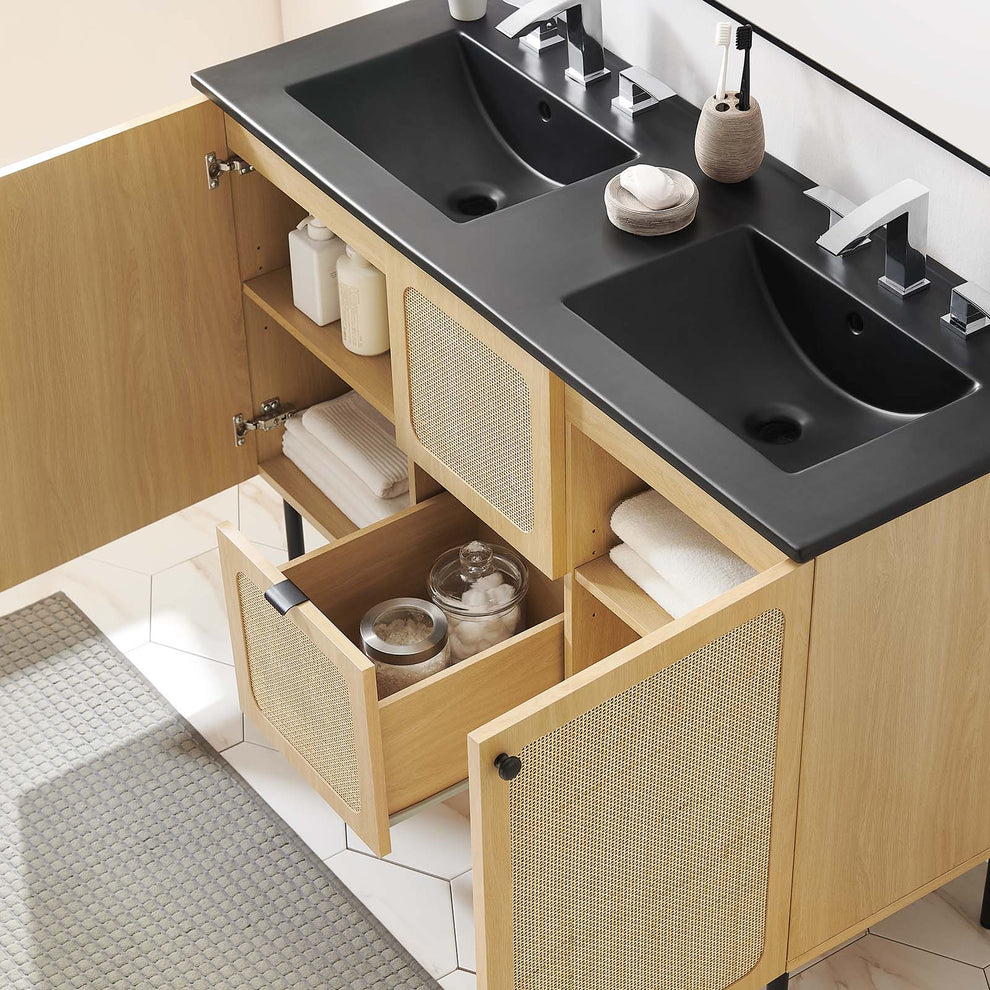 Chaucer 48" Double Sink Bathroom Vanity By Modway - EEI-6702 | Bathroom Accessories | Modishstore - 30
