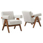 Lyra Boucle Fabric Armchair - Set of 2 By Modway - EEI-6703 | Armchairs | Modway - 9