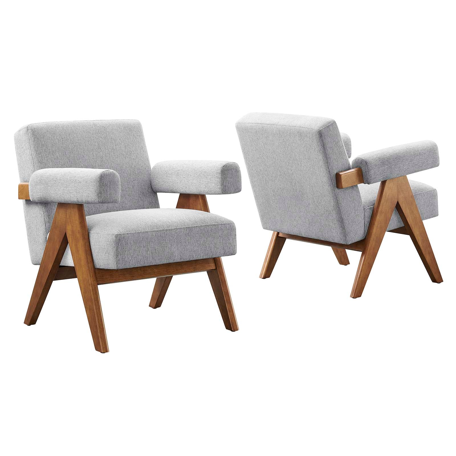 Lyra Fabric Armchair - Set of 2 By Modway - EEI-6704 | Armchairs | Modishstore - 25