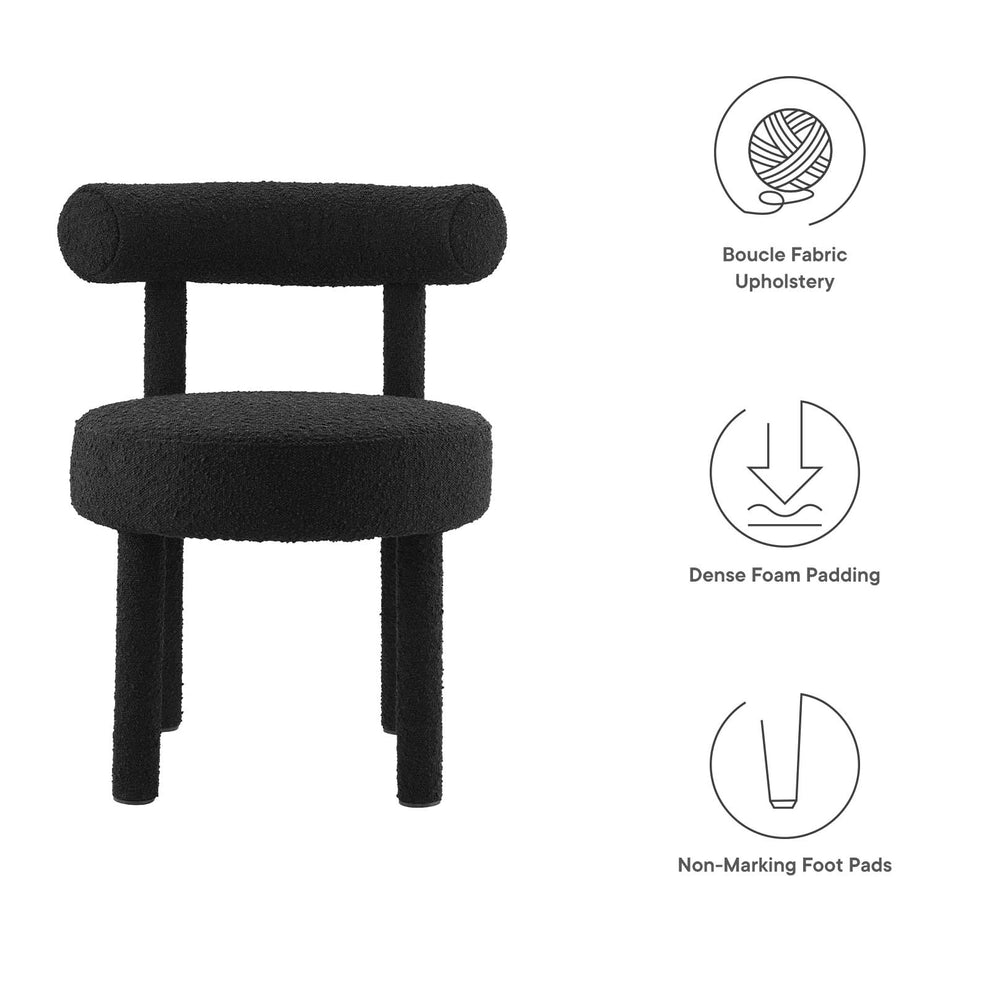 Toulouse Boucle Fabric Dining Chair - Set of 2 By Modway - EEI-6705 | Dining Chairs | Modishstore - 9