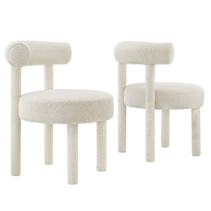 Toulouse Boucle Fabric Dining Chair - Set of 2 By Modway - EEI-6705 | Dining Chairs | Modway - 11