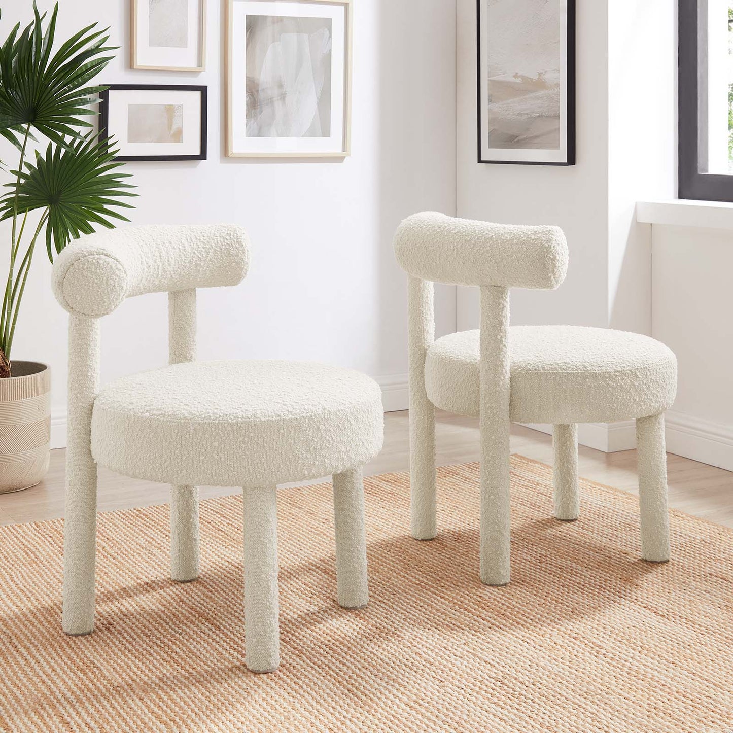 Toulouse Boucle Fabric Dining Chair - Set of 2 By Modway - EEI-6705 | Dining Chairs | Modway - 13