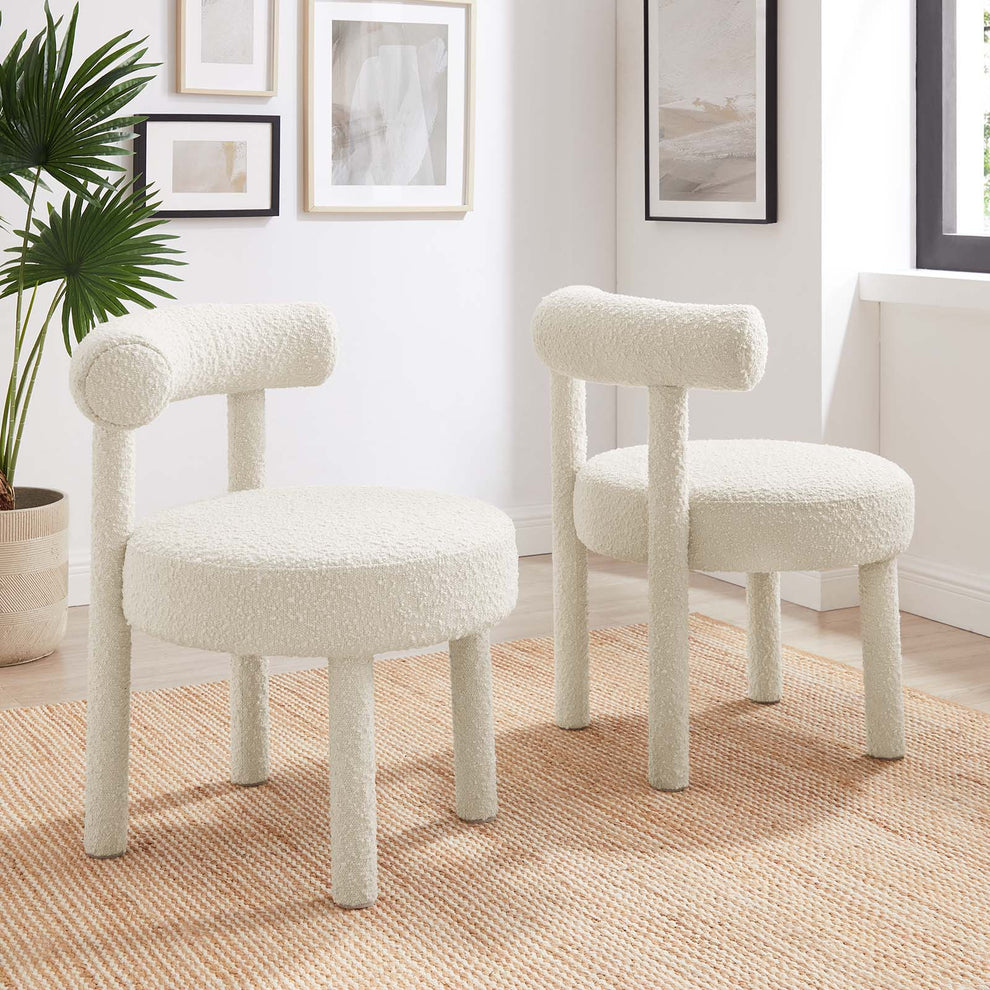 Toulouse Boucle Fabric Dining Chair - Set of 2 By Modway - EEI-6705 | Dining Chairs | Modishstore - 13