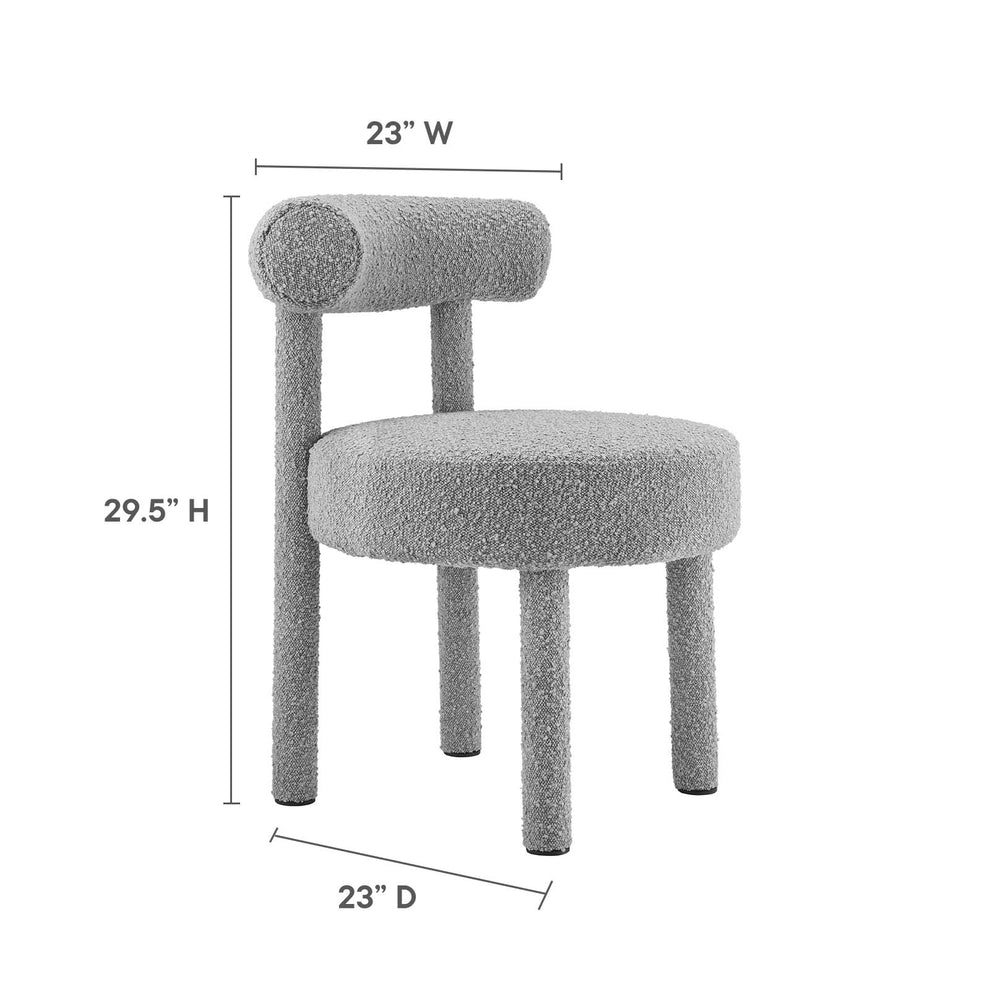 Toulouse Boucle Fabric Dining Chair - Set of 2 By Modway - EEI-6705 | Dining Chairs | Modishstore - 30