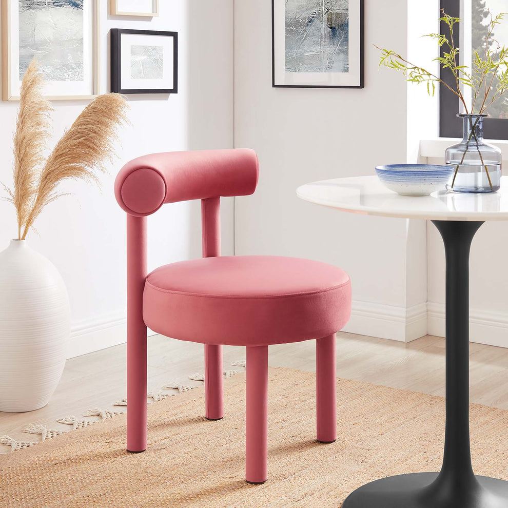 Toulouse Performance Velvet Dining Chair - Set of 2 By Modway - EEI-6706 | Dining Chairs | Modishstore - 3