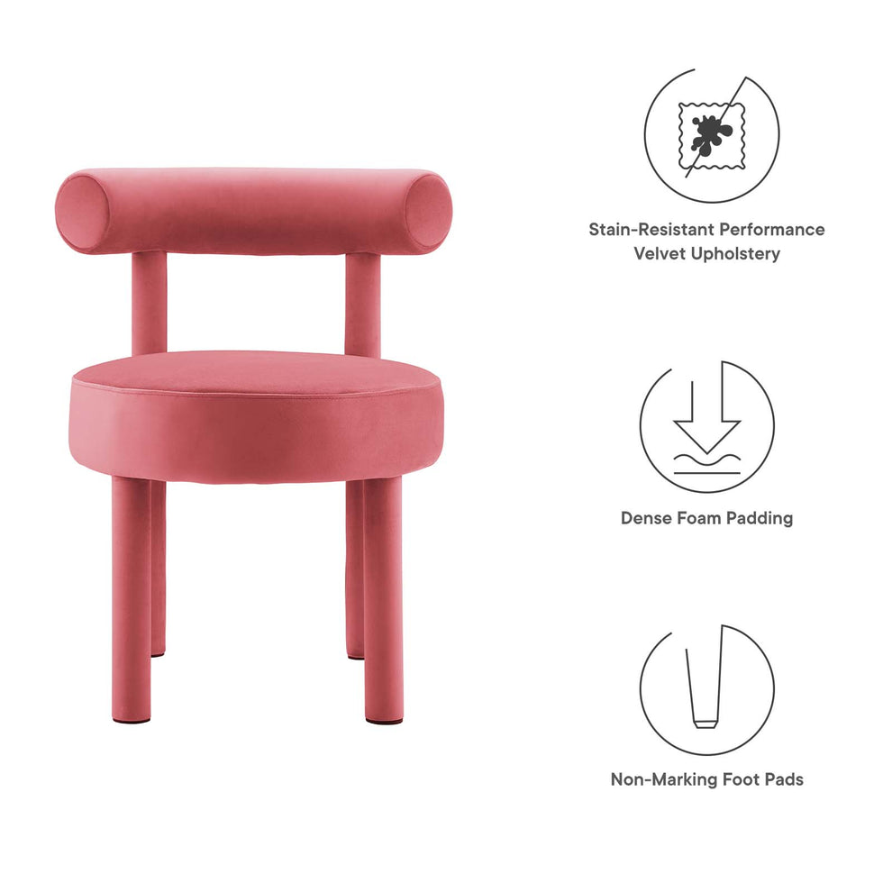 Toulouse Performance Velvet Dining Chair - Set of 2 By Modway - EEI-6706 | Dining Chairs | Modishstore - 9