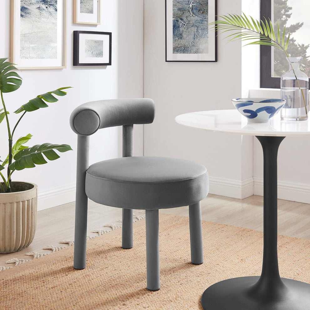 Toulouse Performance Velvet Dining Chair - Set of 2 By Modway - EEI-6706 | Dining Chairs | Modishstore - 12