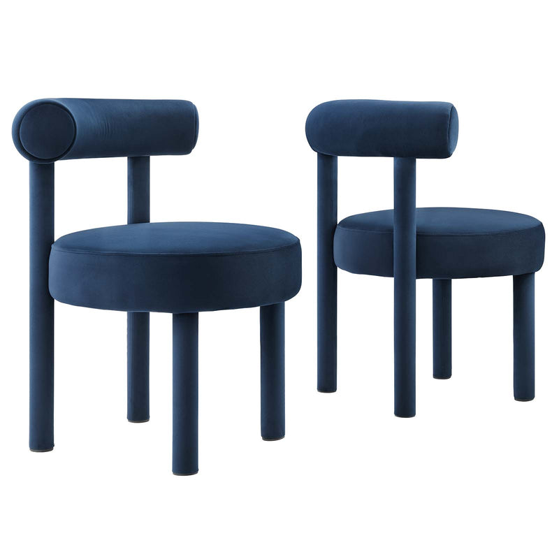 Toulouse Performance Velvet Dining Chair - Set of 2 By Modway - EEI-6706 | Dining Chairs | Modway - 21