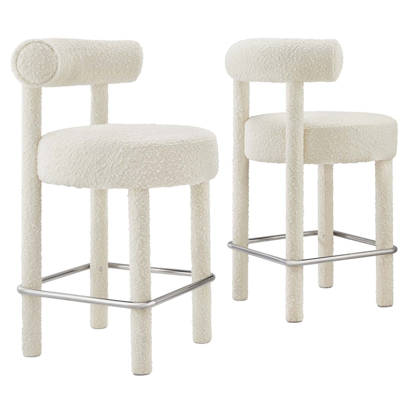 Toulouse Boucle Fabric Counter Stool - Set of 2 By Modway - EEI-6707 | Counter Stools | Modishstore - 11