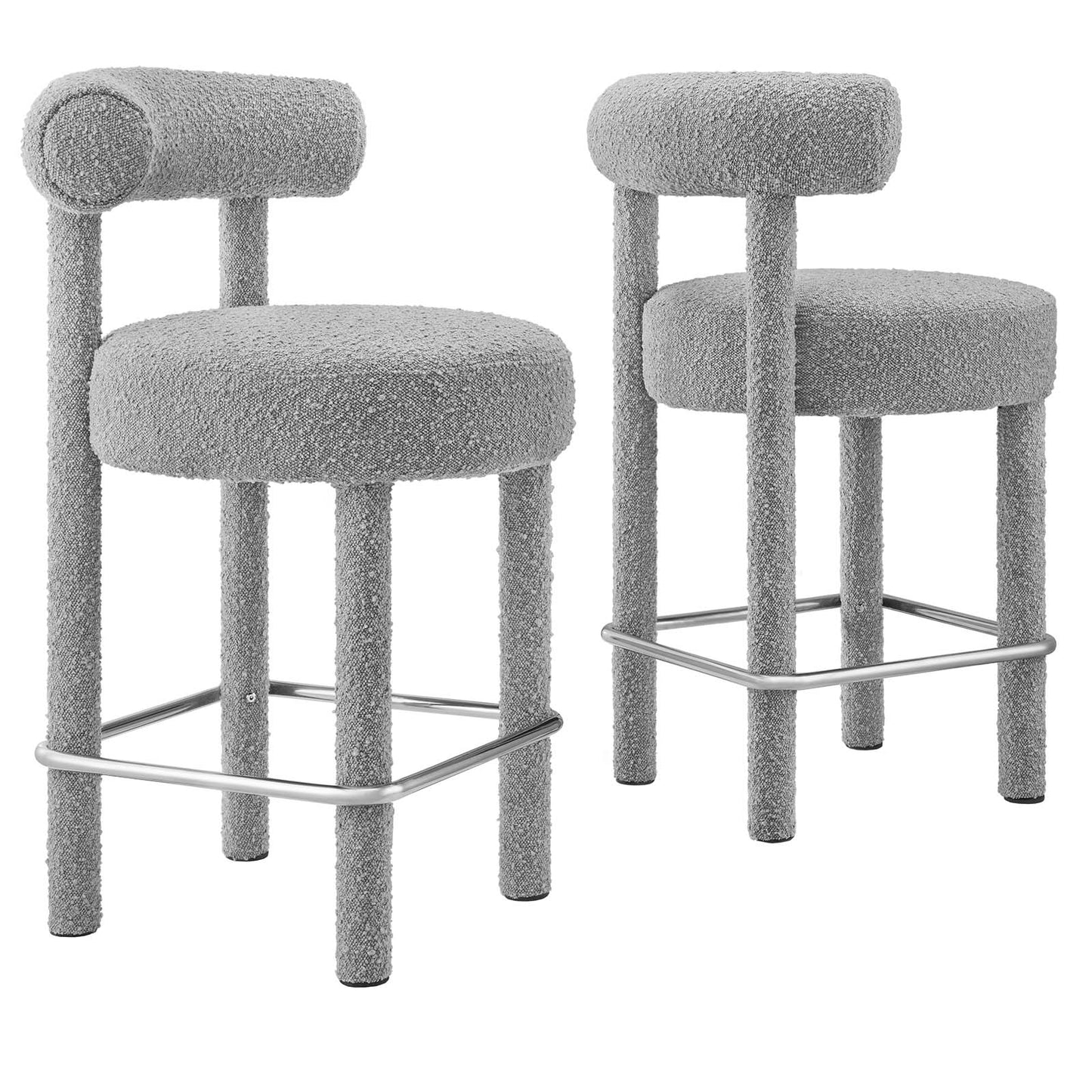 Toulouse Boucle Fabric Counter Stool - Set of 2 By Modway - EEI-6707 | Counter Stools | Modishstore - 21