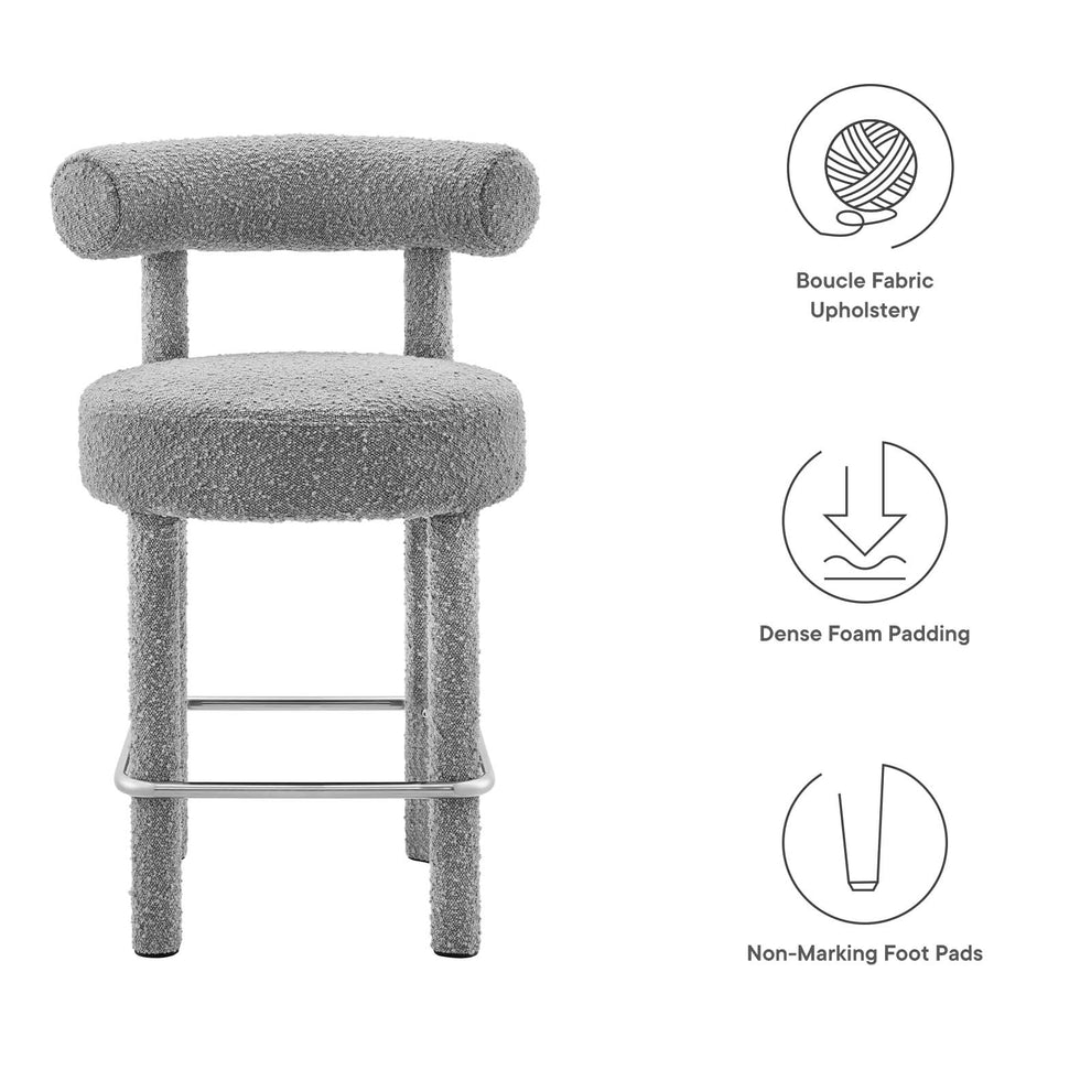 Toulouse Boucle Fabric Counter Stool - Set of 2 By Modway - EEI-6707 | Counter Stools | Modishstore - 29