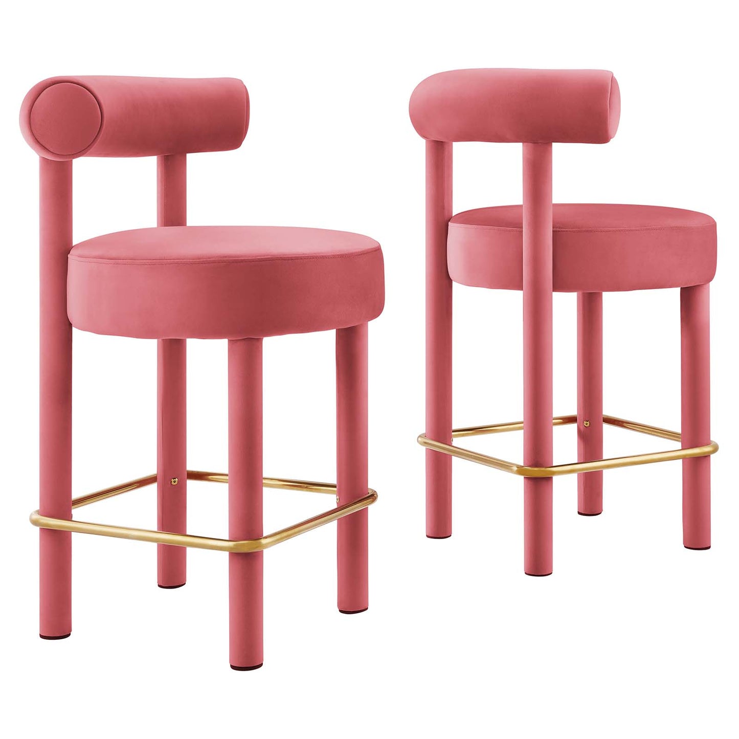 Toulouse Performance Velvet Counter Stool - Set of 2 By Modway - EEI-6708 | Counter Stools | Modishstore - 2