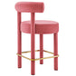 Toulouse Performance Velvet Counter Stool - Set of 2 By Modway - EEI-6708 | Counter Stools | Modishstore - 6