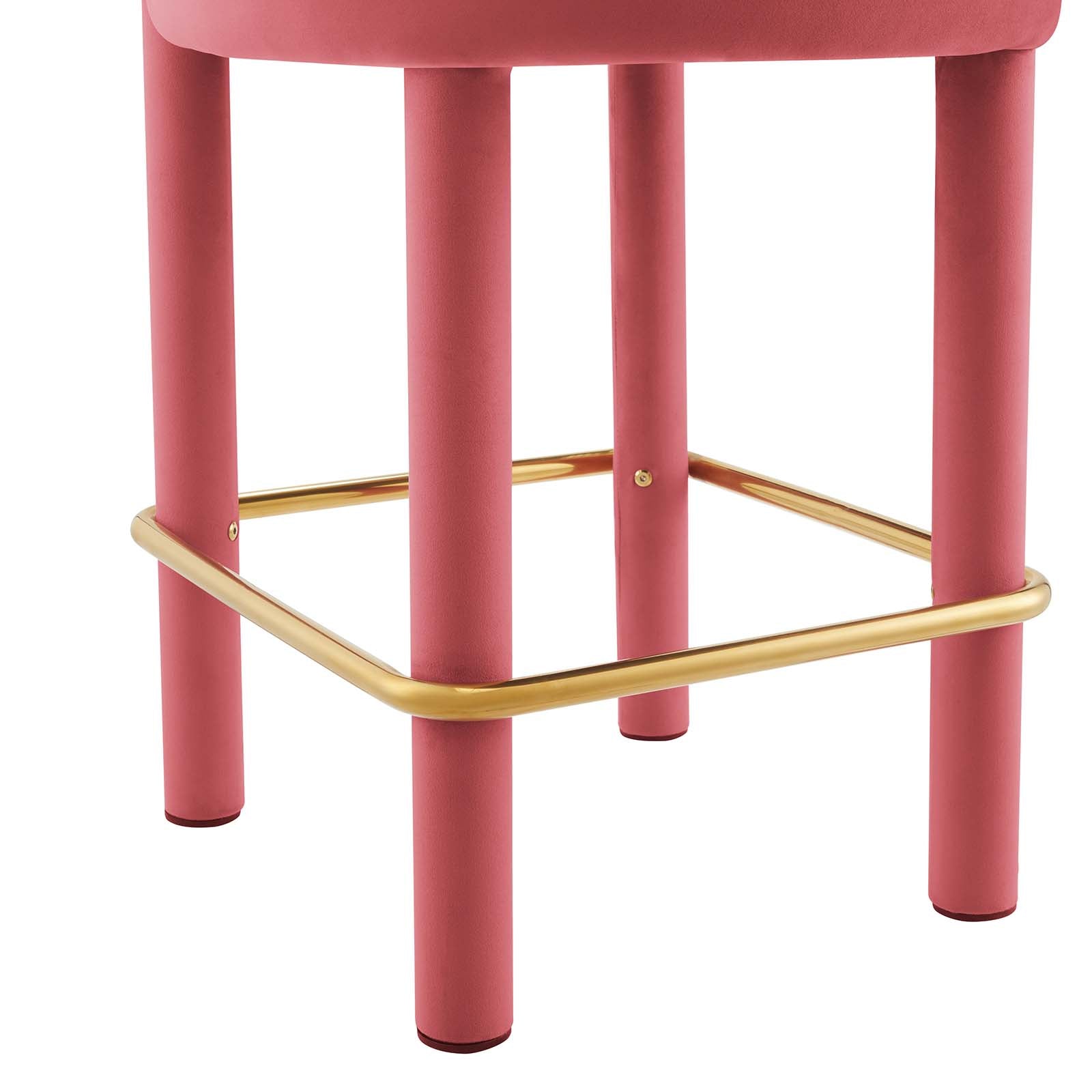 Toulouse Performance Velvet Counter Stool - Set of 2 By Modway - EEI-6708 | Counter Stools | Modishstore - 8