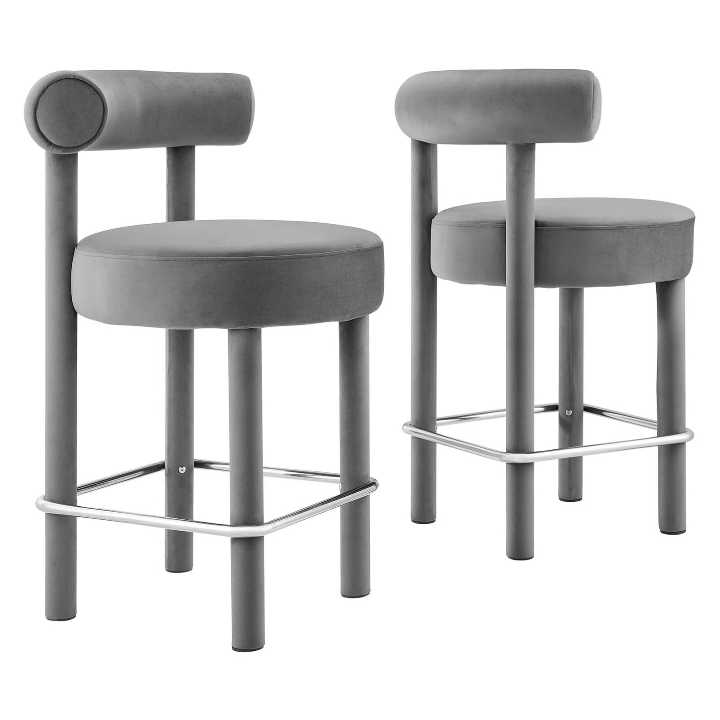 Toulouse Performance Velvet Counter Stool - Set of 2 By Modway - EEI-6708 | Counter Stools | Modishstore - 11