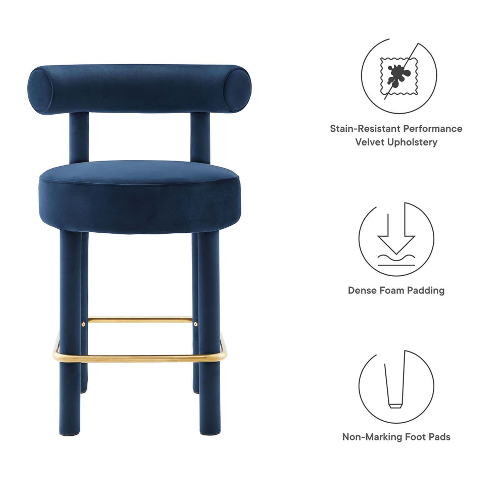 Toulouse Performance Velvet Counter Stool - Set of 2 By Modway - EEI-6708 | Counter Stools | Modishstore - 29