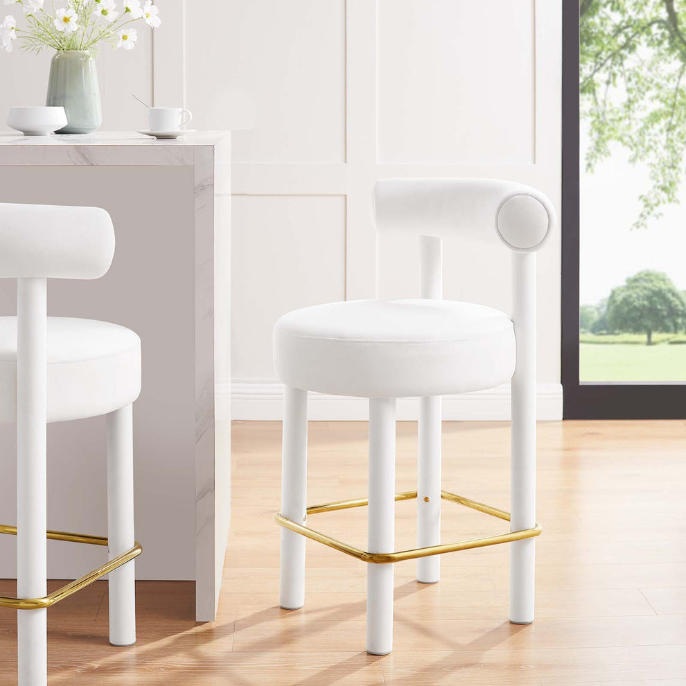 Toulouse Performance Velvet Counter Stool - Set of 2 By Modway - EEI-6708 | Counter Stools | Modishstore - 32