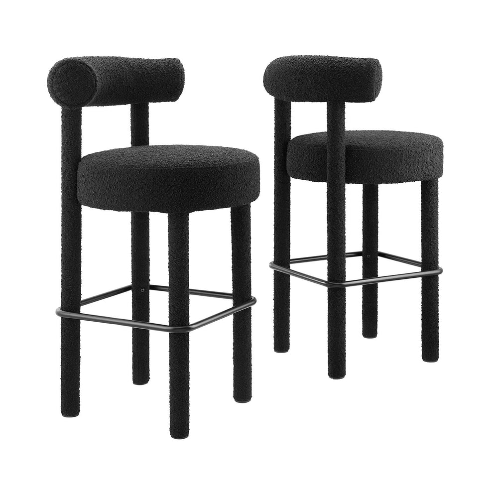 Toulouse Boucle Fabric Bar Stool - Set of 2 By Modway - EEI-6709 | Bar Stools | Modishstore - 2