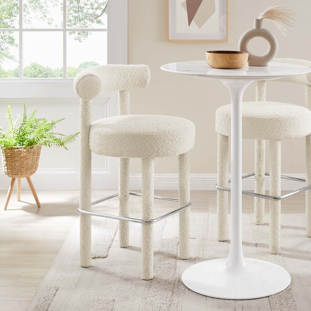Toulouse Boucle Fabric Bar Stool - Set of 2 By Modway - EEI-6709 | Bar Stools | Modishstore - 12