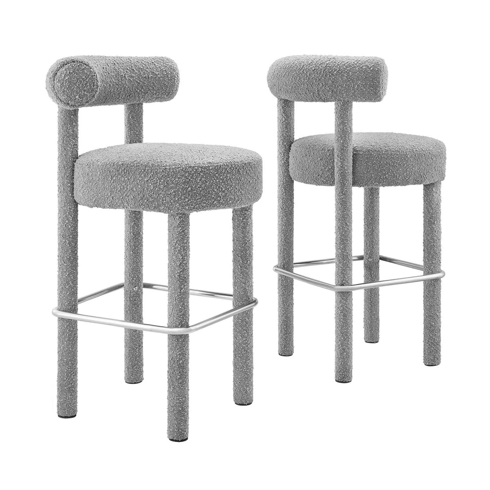 Toulouse Boucle Fabric Bar Stool - Set of 2 By Modway - EEI-6709 | Bar Stools | Modishstore - 21